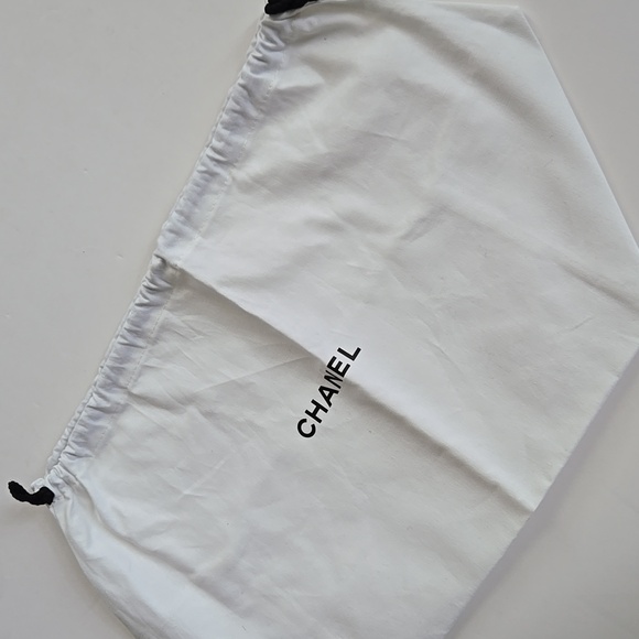 Chanel Drawstring White Pouch - Picture 2 of 5